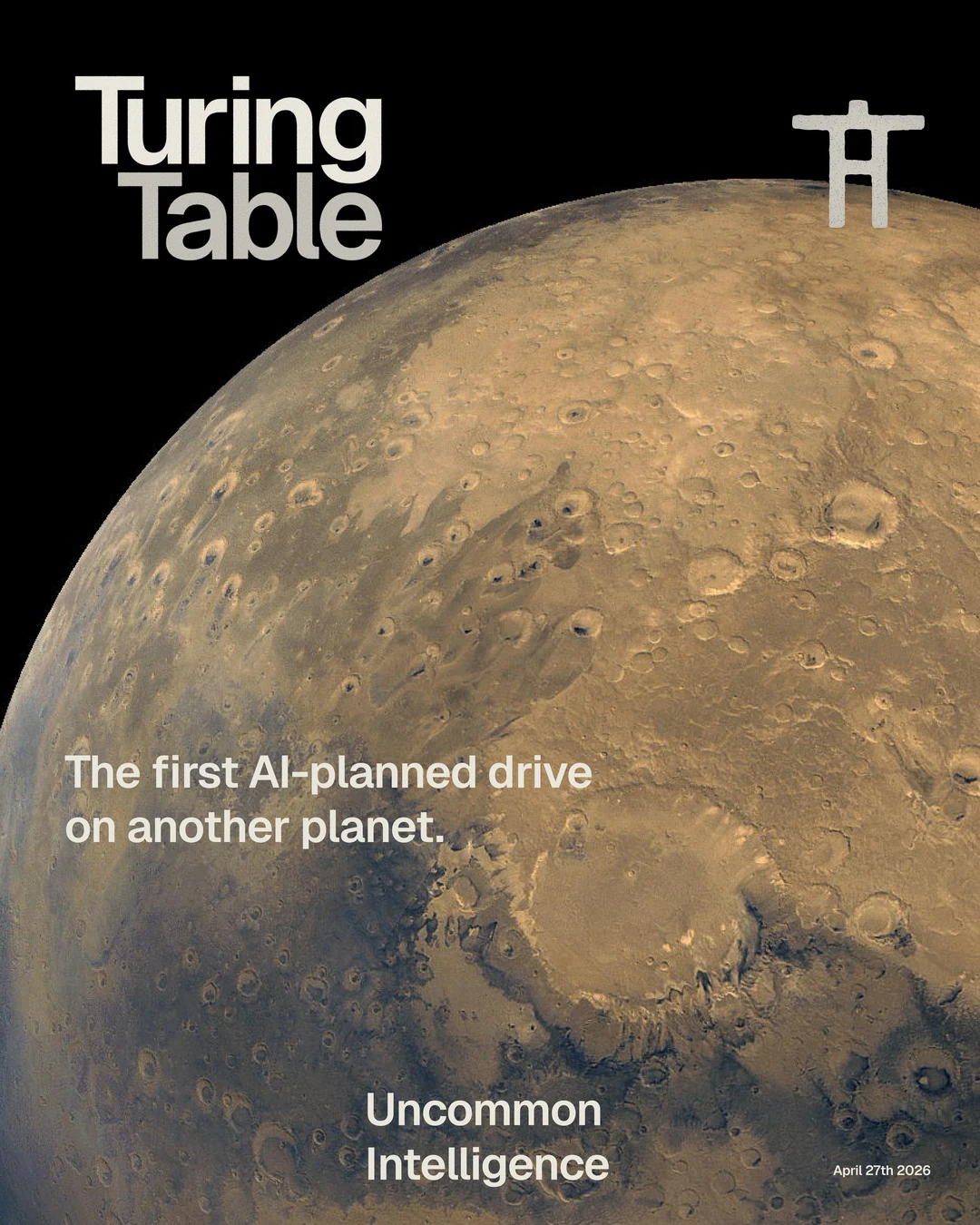 Claude on Mars dispatch poster.